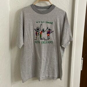 H.L. MILLER Men's Vintage T-Shirt Size L In Gray
